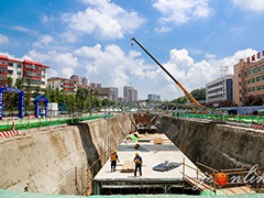 晋城市区中原街地下综合管廊道路工程全面开工